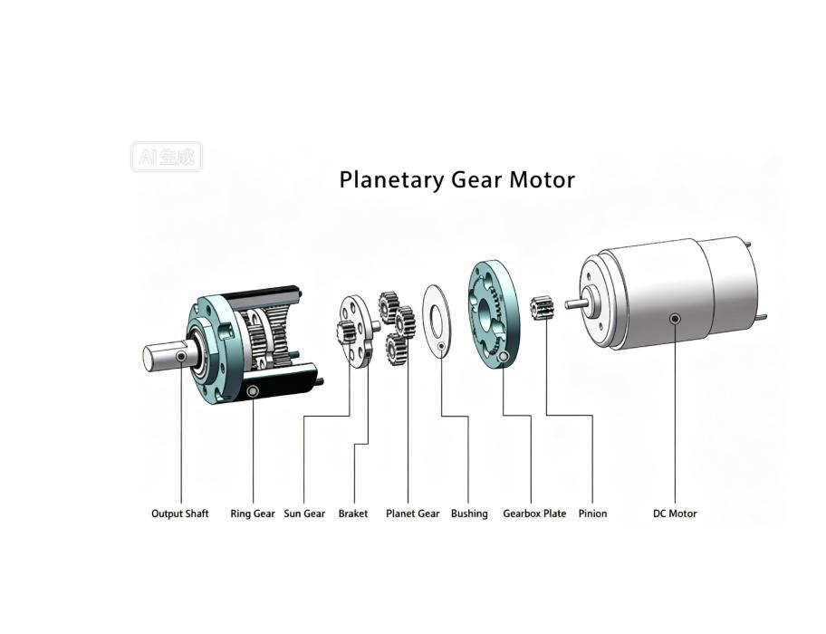Sintered planetary gear set for e-bike motor, current production