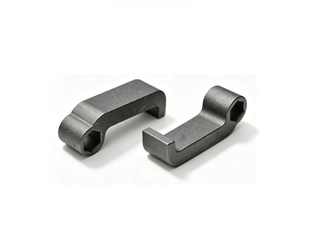 Sintered bracket with mounting holes, from current production